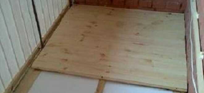 Как самостоятельно утеплить пол на лоджии