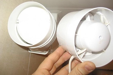 Вентилятор вытяжной для ванной с обратным клапаном