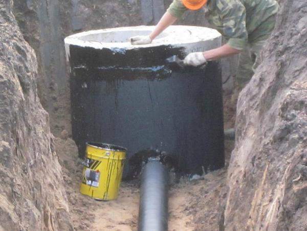 Битумно-бензиновым раствором Битумно-бензиновым раствором