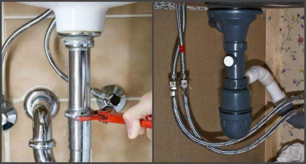 Монтажа сифонного устройства