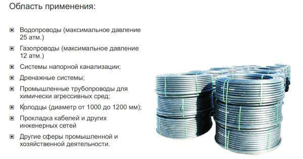 Полиэтиленовые трубы для канализации