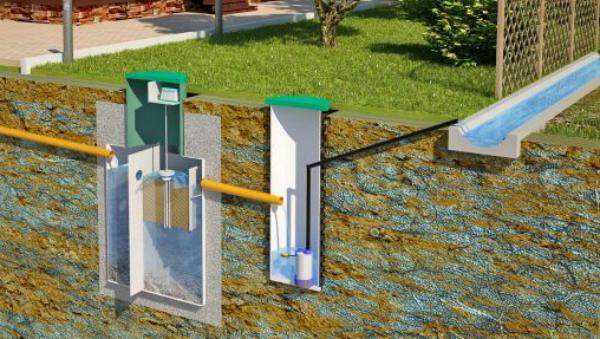 Схема расположения септика на дачном участке