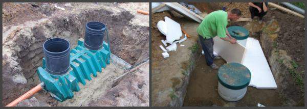 Монтаж септика Монтаж септика