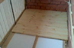 утепление пола на лоджии