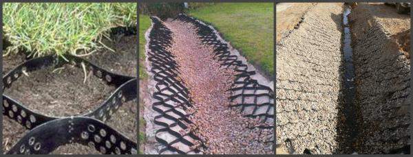 Конструкция из полиэтиленовых лент